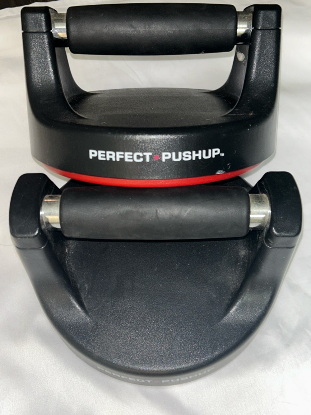 Perfect Pushup Adjustable Push-Up Handles in Black and Red